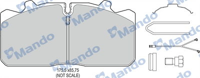 Set placute frana,frana disc MBF016089 MANDO