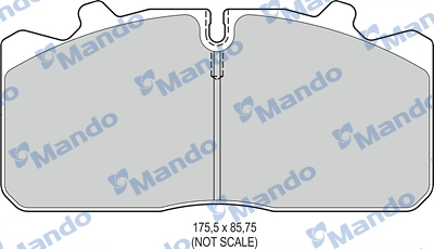 Set placute frana,frana disc MBF016093 MANDO