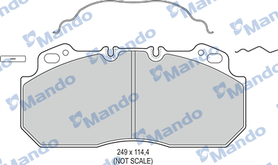 Set placute frana,frana disc MBF016097 MANDO