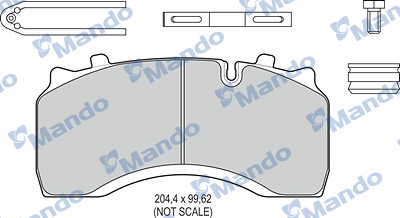 Set placute frana,frana disc MBF016106 MANDO