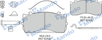 Set placute frana,frana disc MBF016108 MANDO