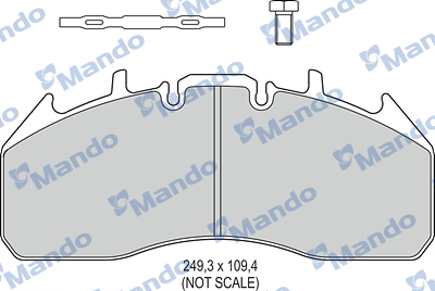 Set placute frana,frana disc MBF016110 MANDO