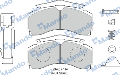 Set placute frana,frana disc MBF016112 MANDO