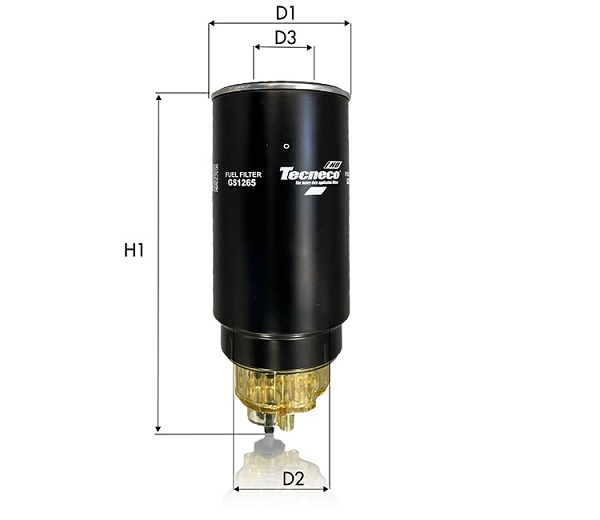 Filtru combustibil GS1265 TECNECO FILTERS