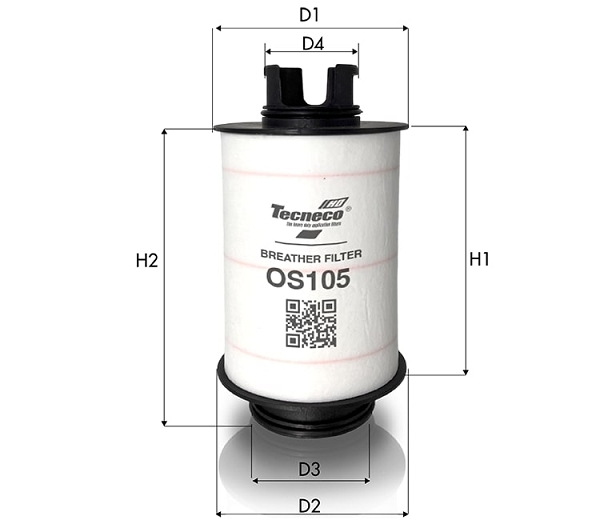 Filtru, aerisire bloc motor OS105 TECNECO FILTERS