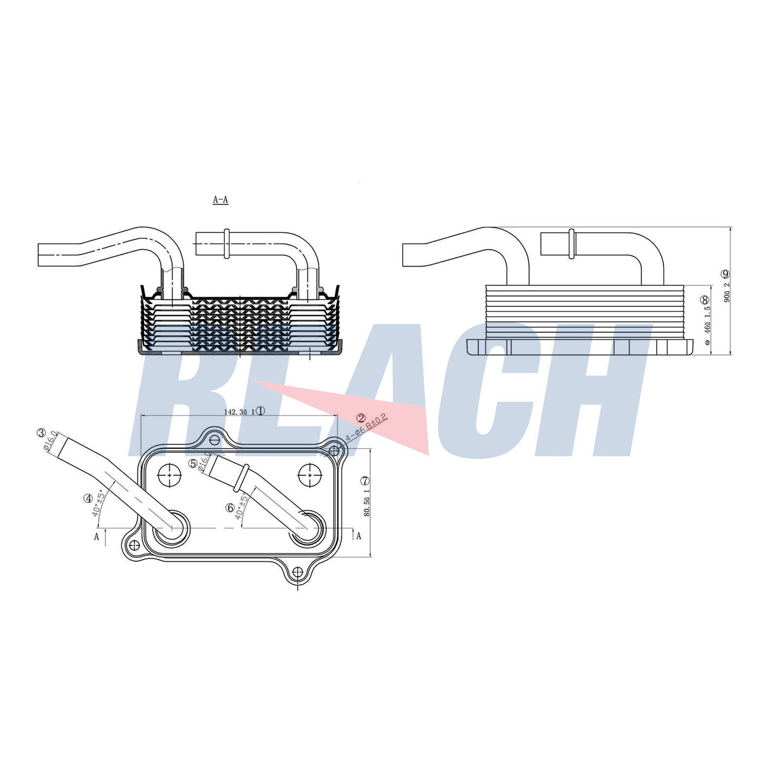 Radiator ulei, ulei motor 1.24.11029 REACH