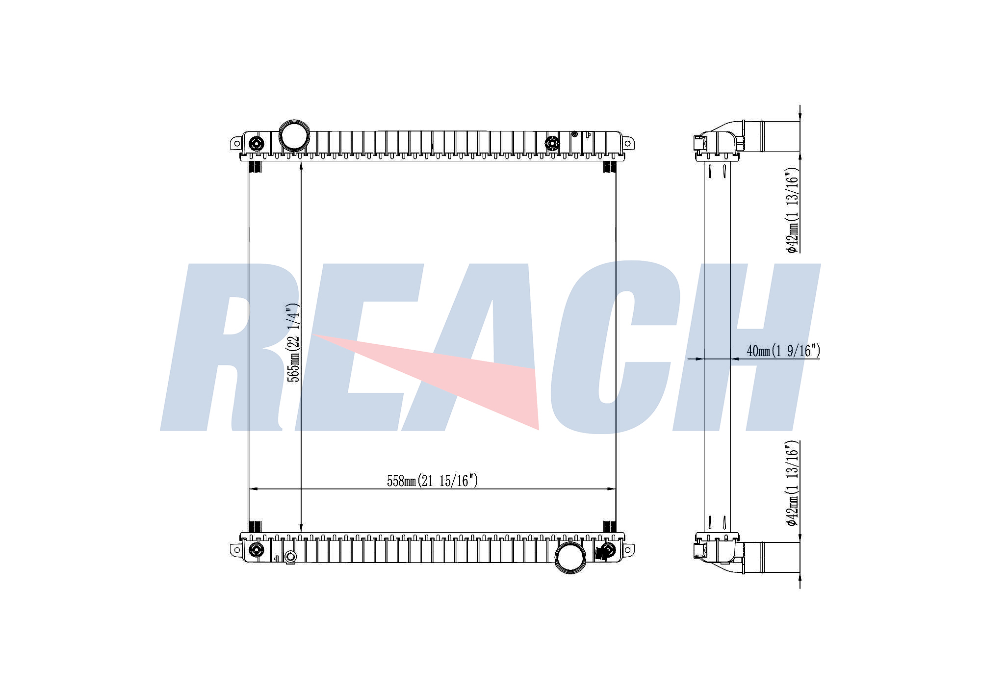 Radiator, racire motor 1.40.23483.142 REACH