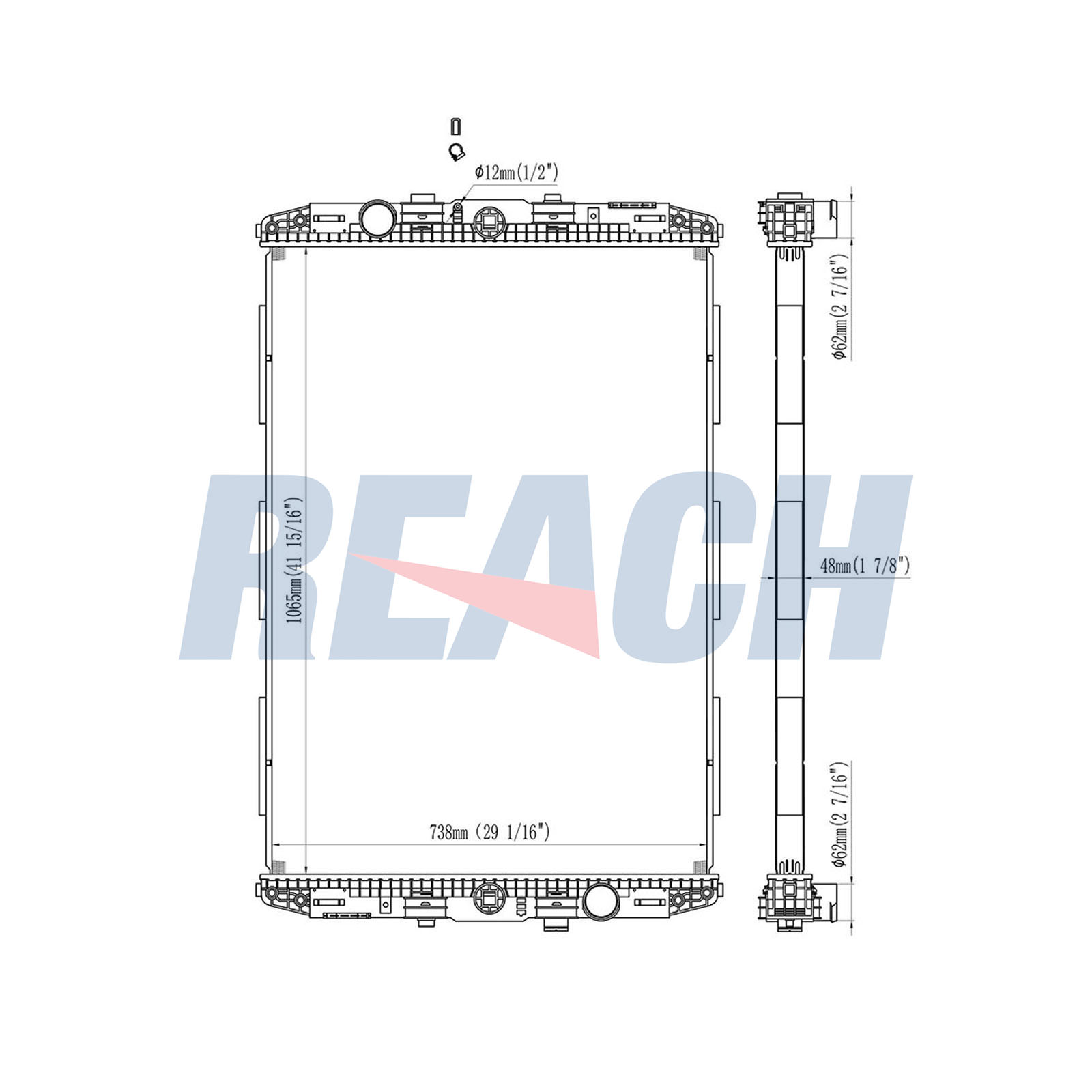 Radiator, racire motor 1.42.10010.148 REACH