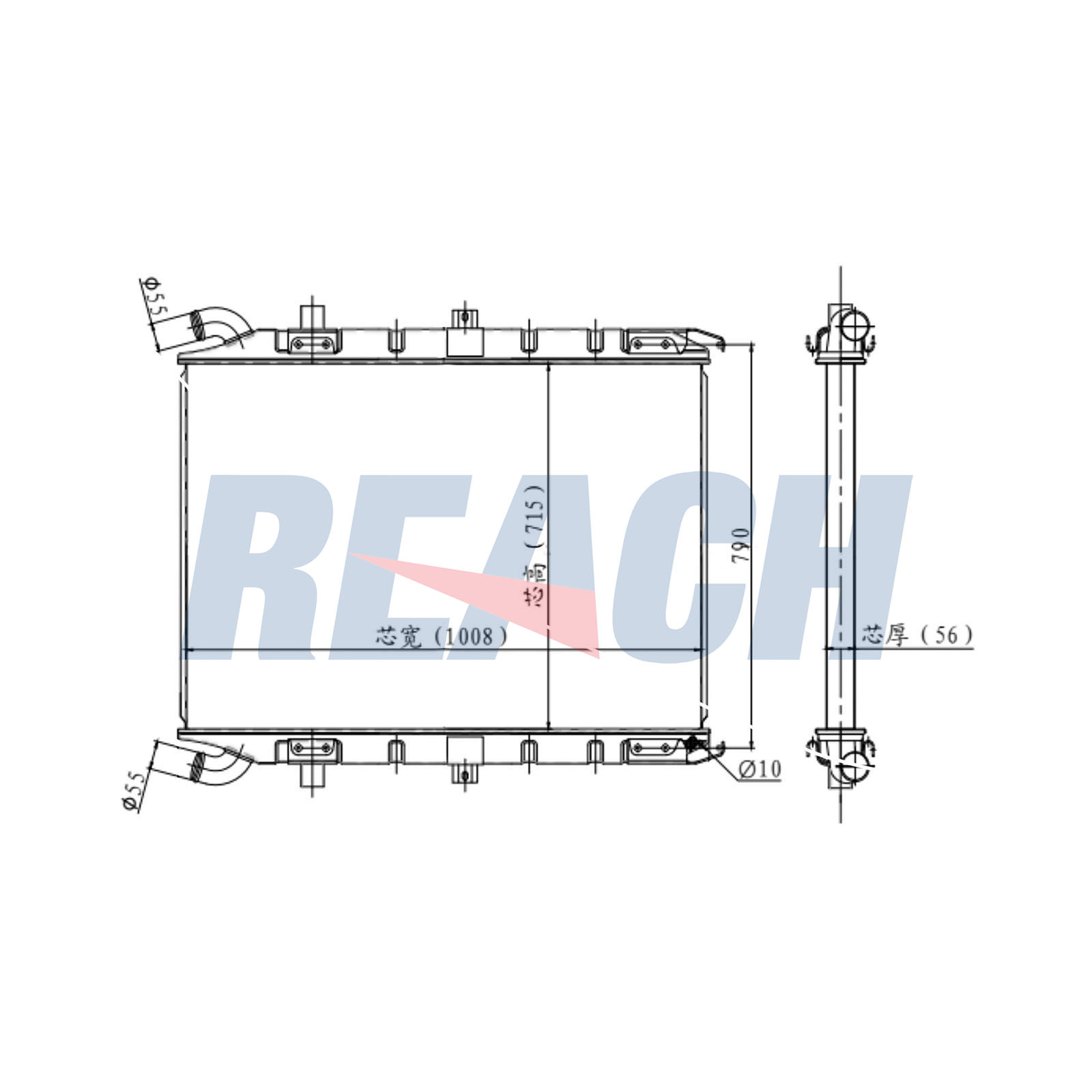 Radiator, racire motor 1.42.10030.156 REACH