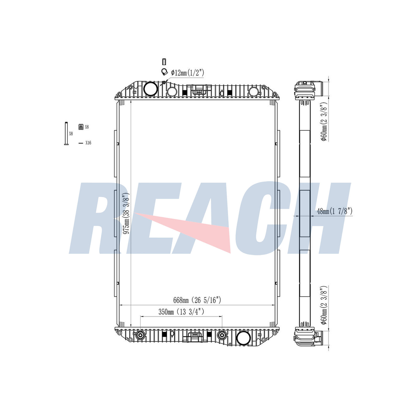 Radiator, racire motor 1.42.10032.148 REACH