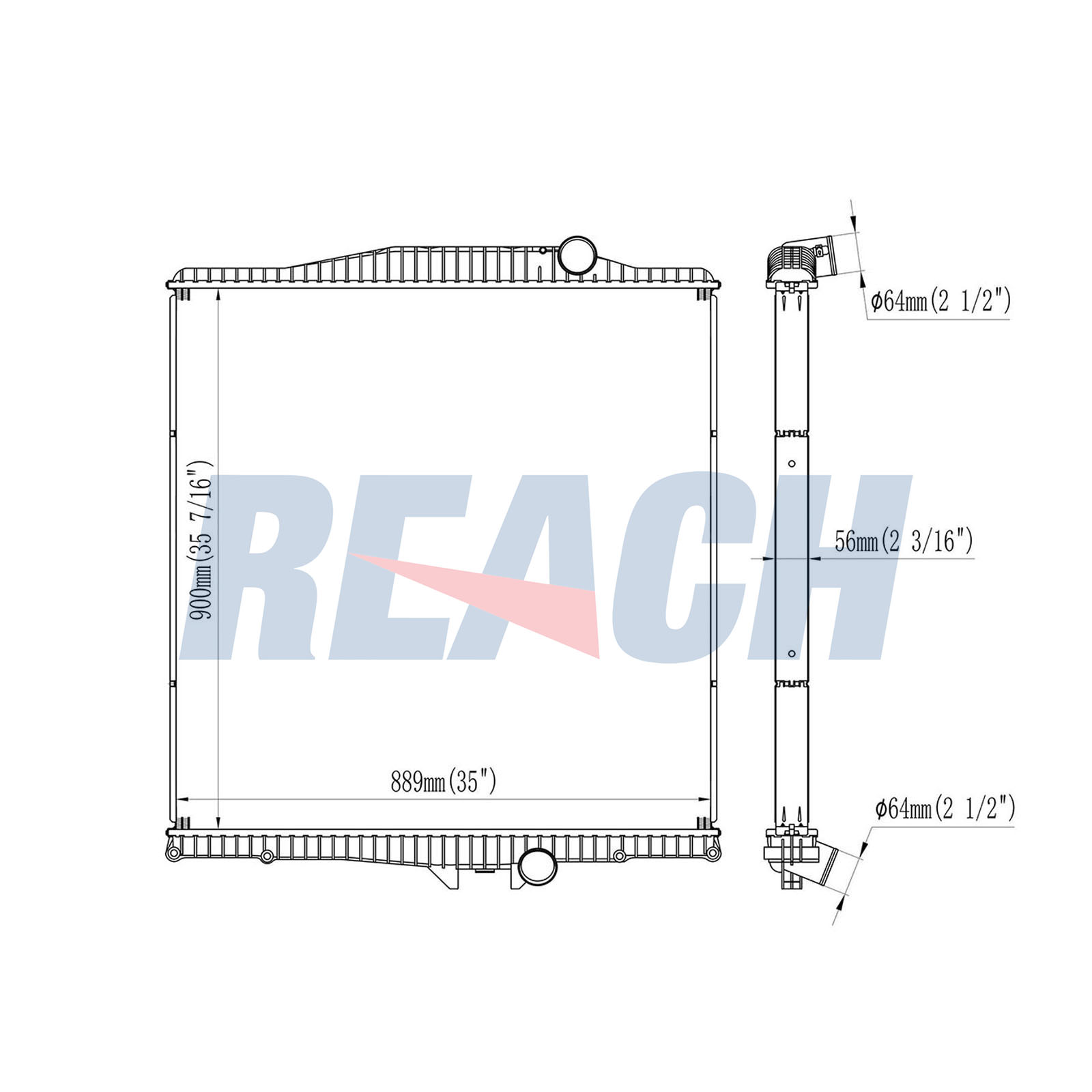 Radiator, racire motor 1.42.10205.156 REACH