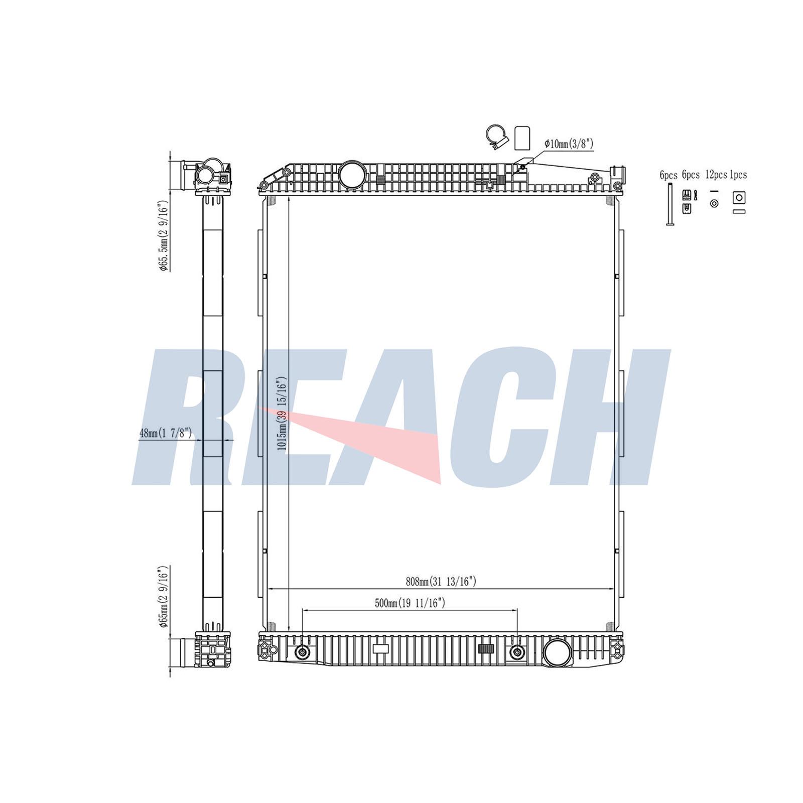 Radiator, racire motor 1.42.10249.148 REACH