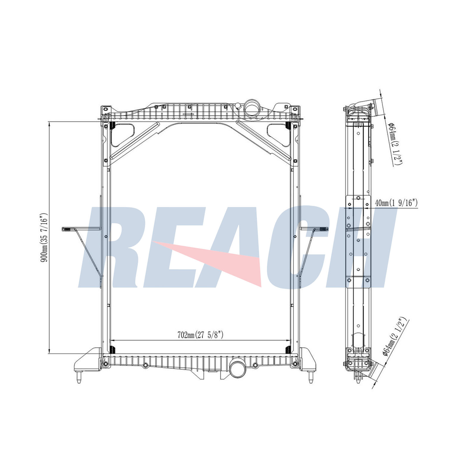 Radiator, racire motor 1.42.10251.142F REACH