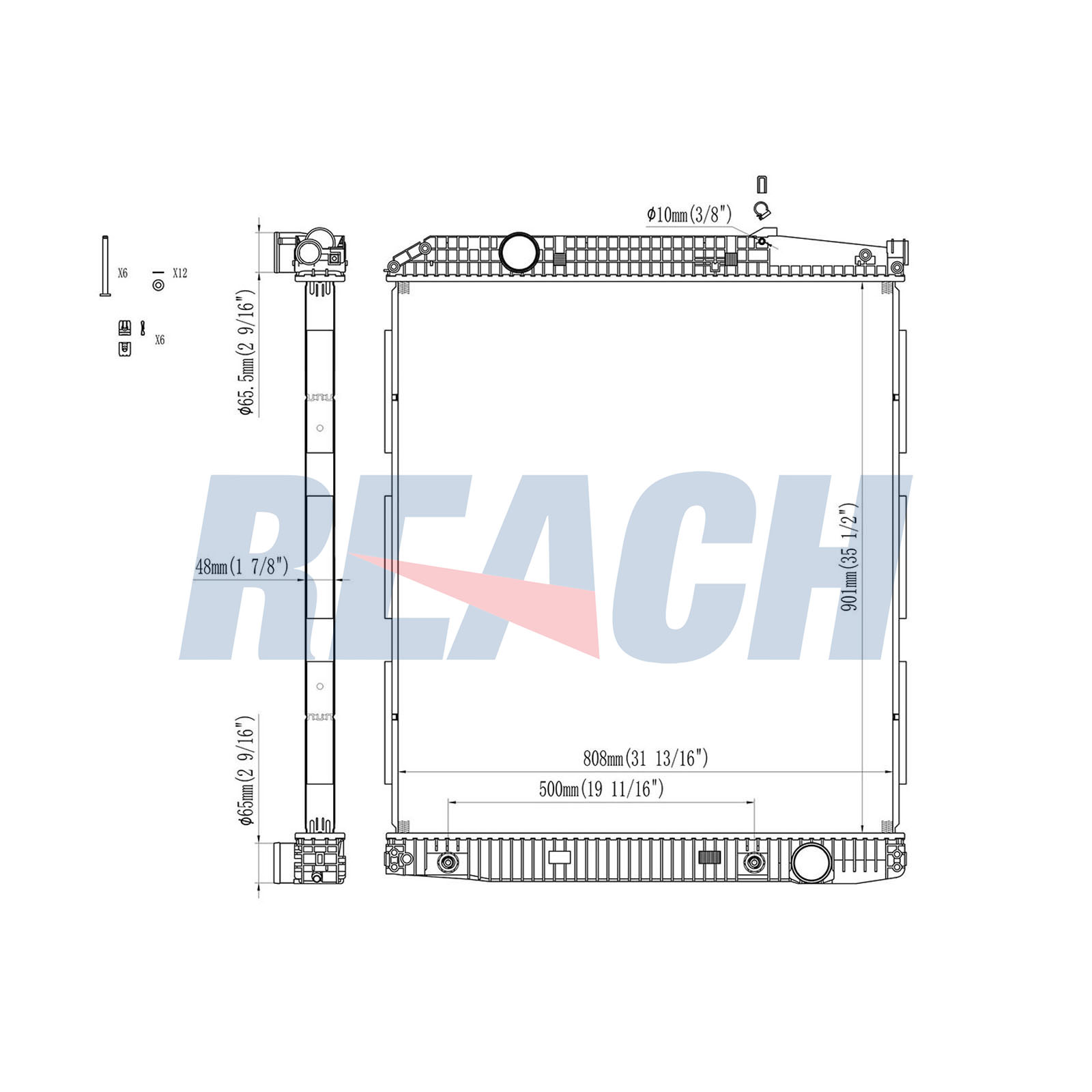 Radiator, racire motor 1.42.10253.148 REACH