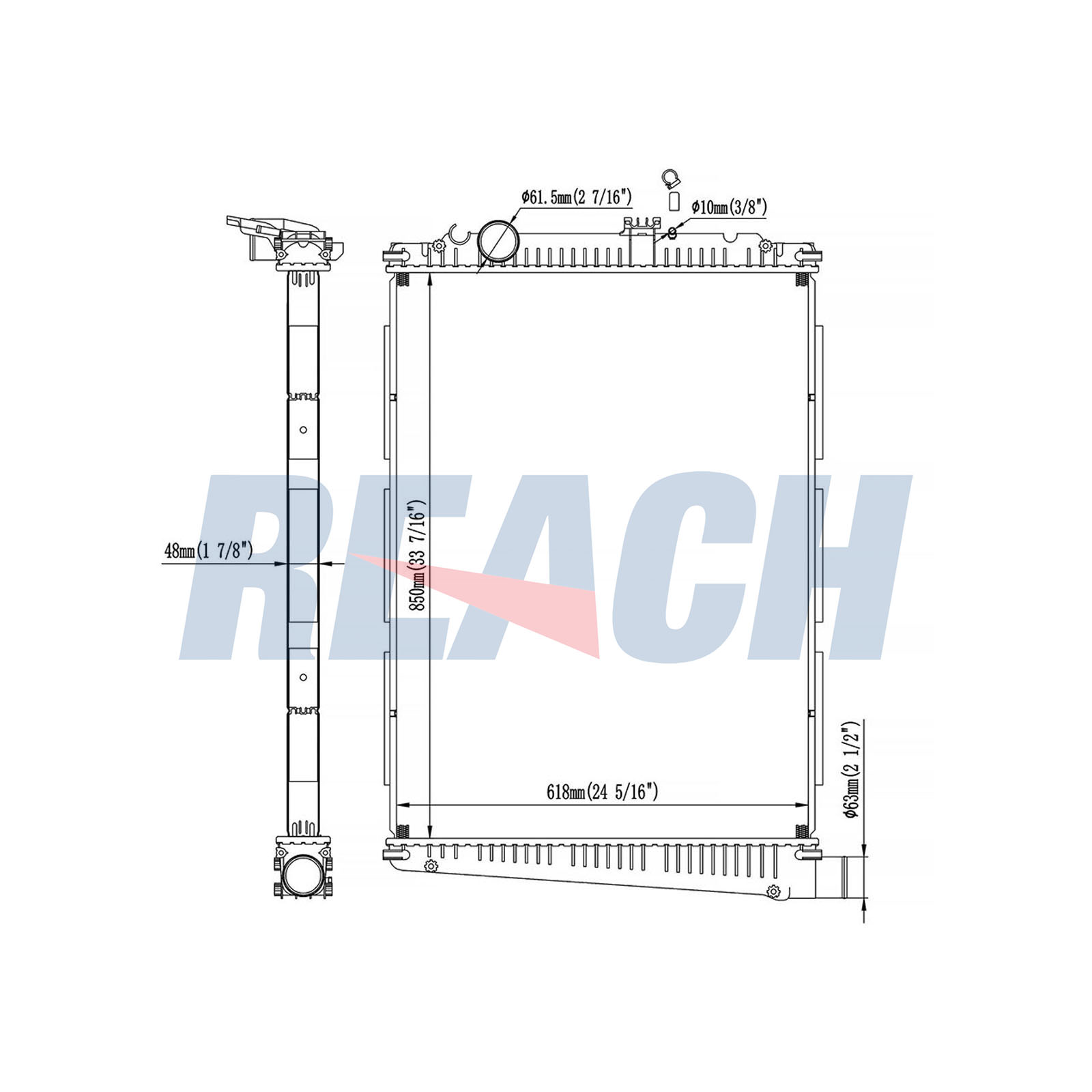 Radiator, racire motor 1.42.10270.148 REACH
