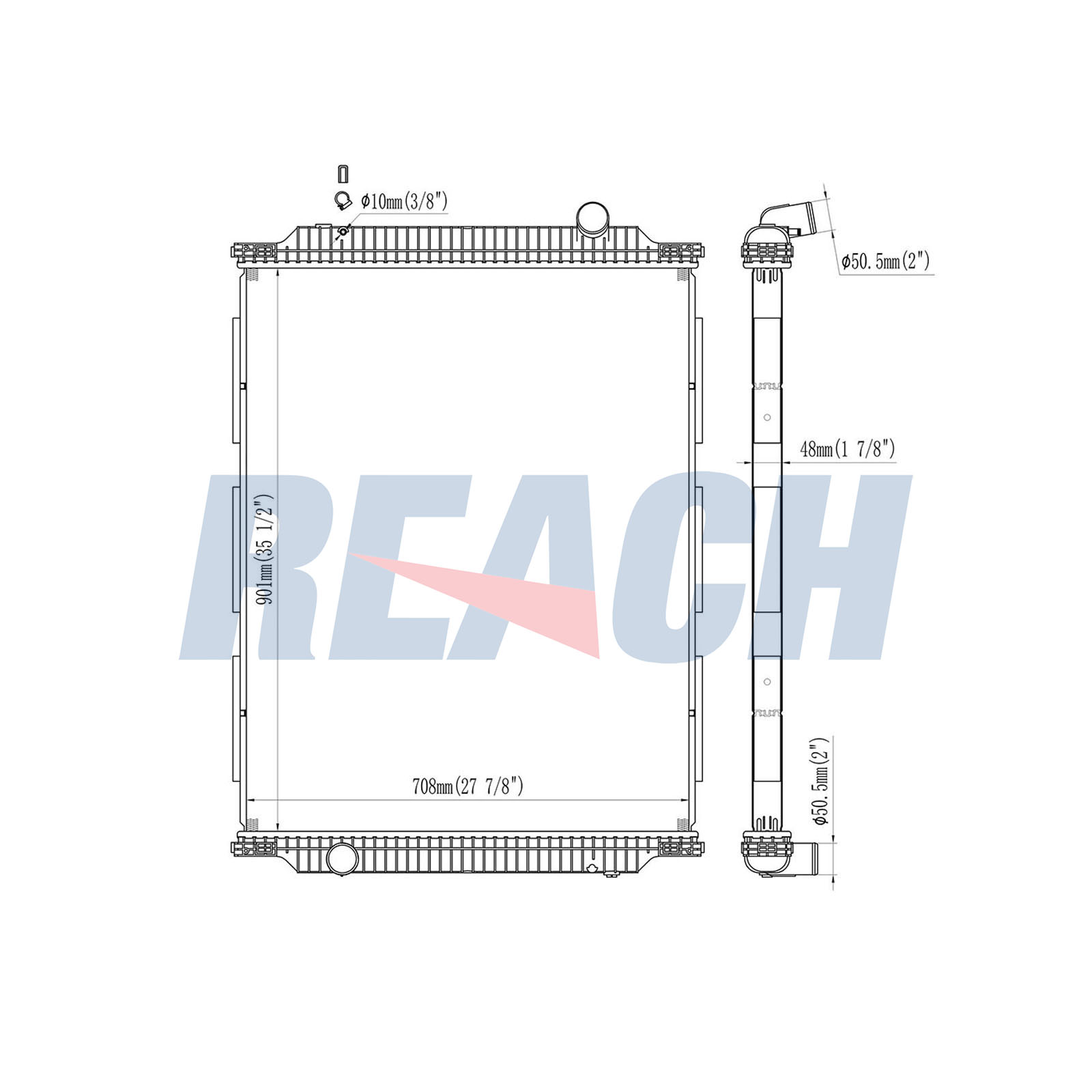 Radiator, racire motor 1.42.10272.148 REACH
