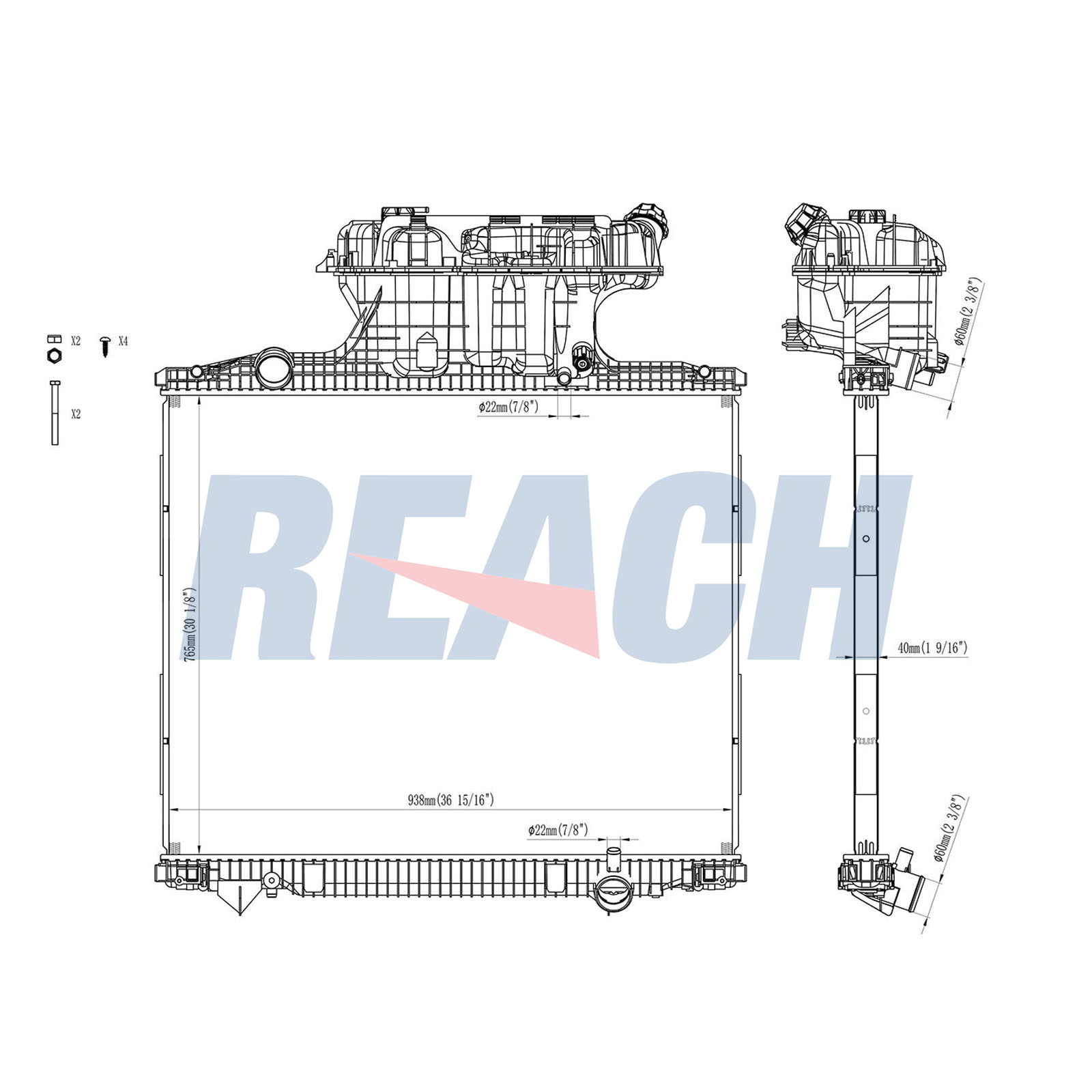 Radiator, racire motor 1.42.10310.142 REACH