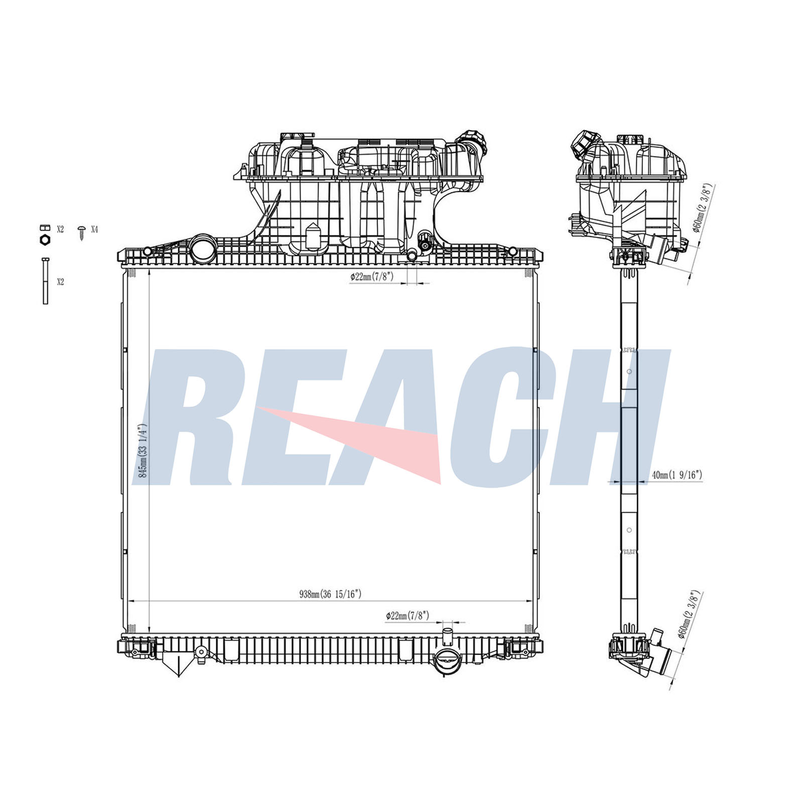 Radiator, racire motor 1.42.10311.142 REACH