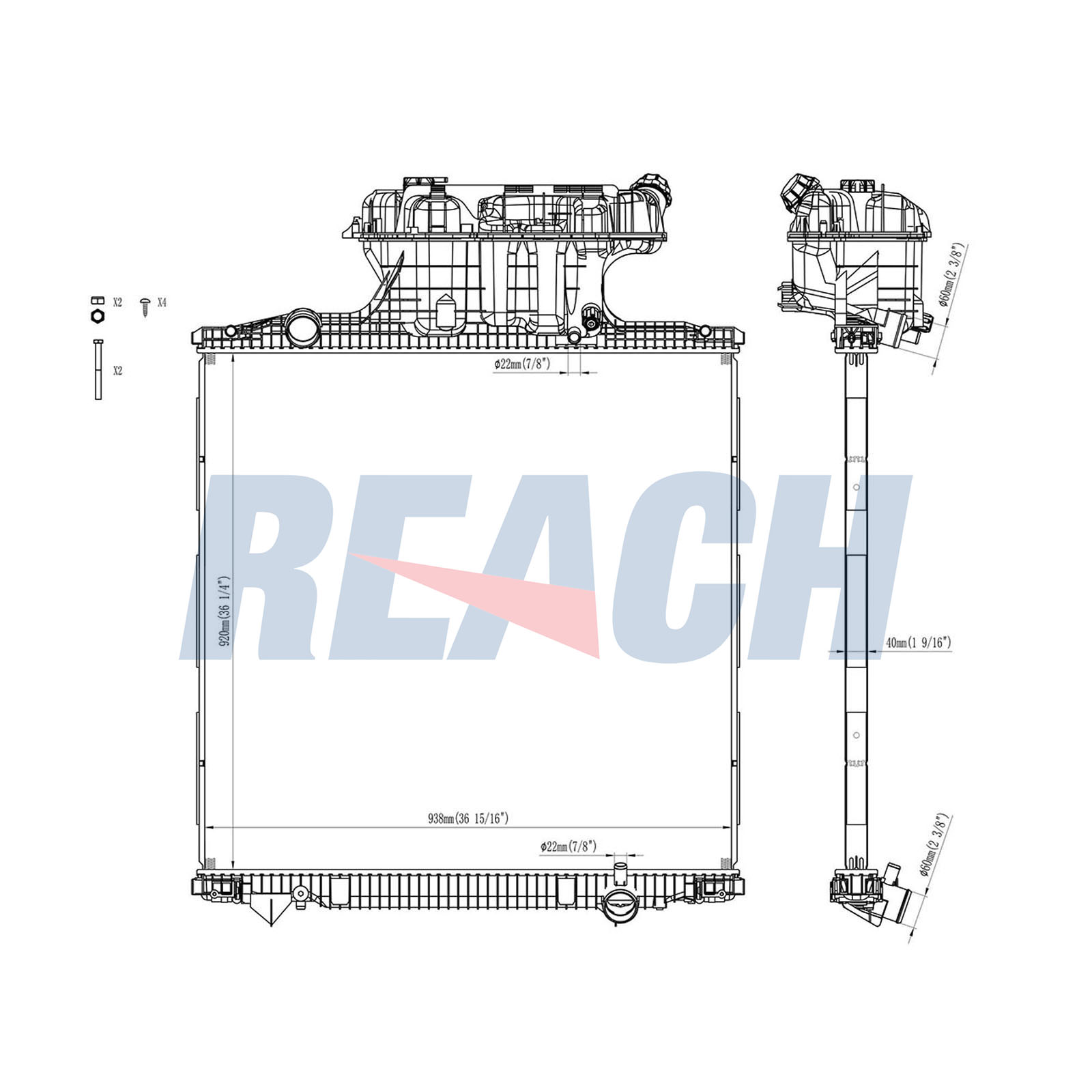 Radiator, racire motor 1.42.10312.142 REACH