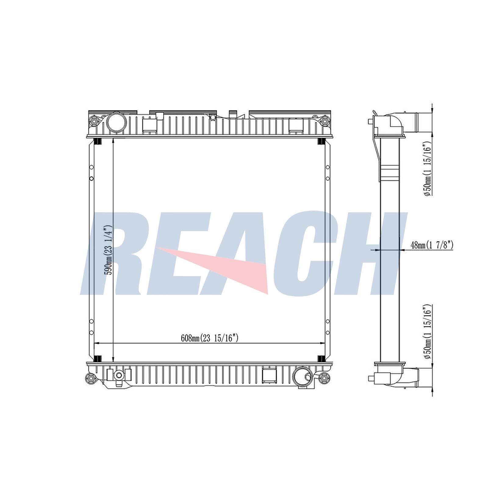 Radiator, racire motor 1.42.10688.142 REACH