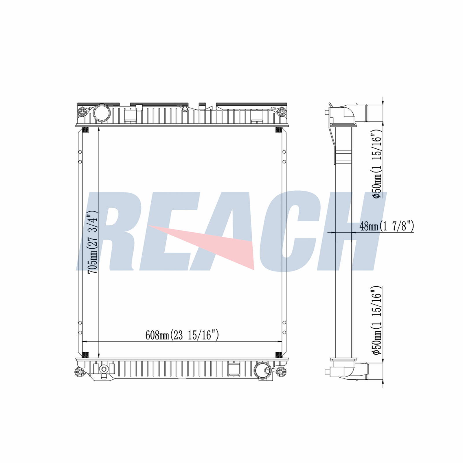 Radiator, racire motor 1.42.10689.148 REACH