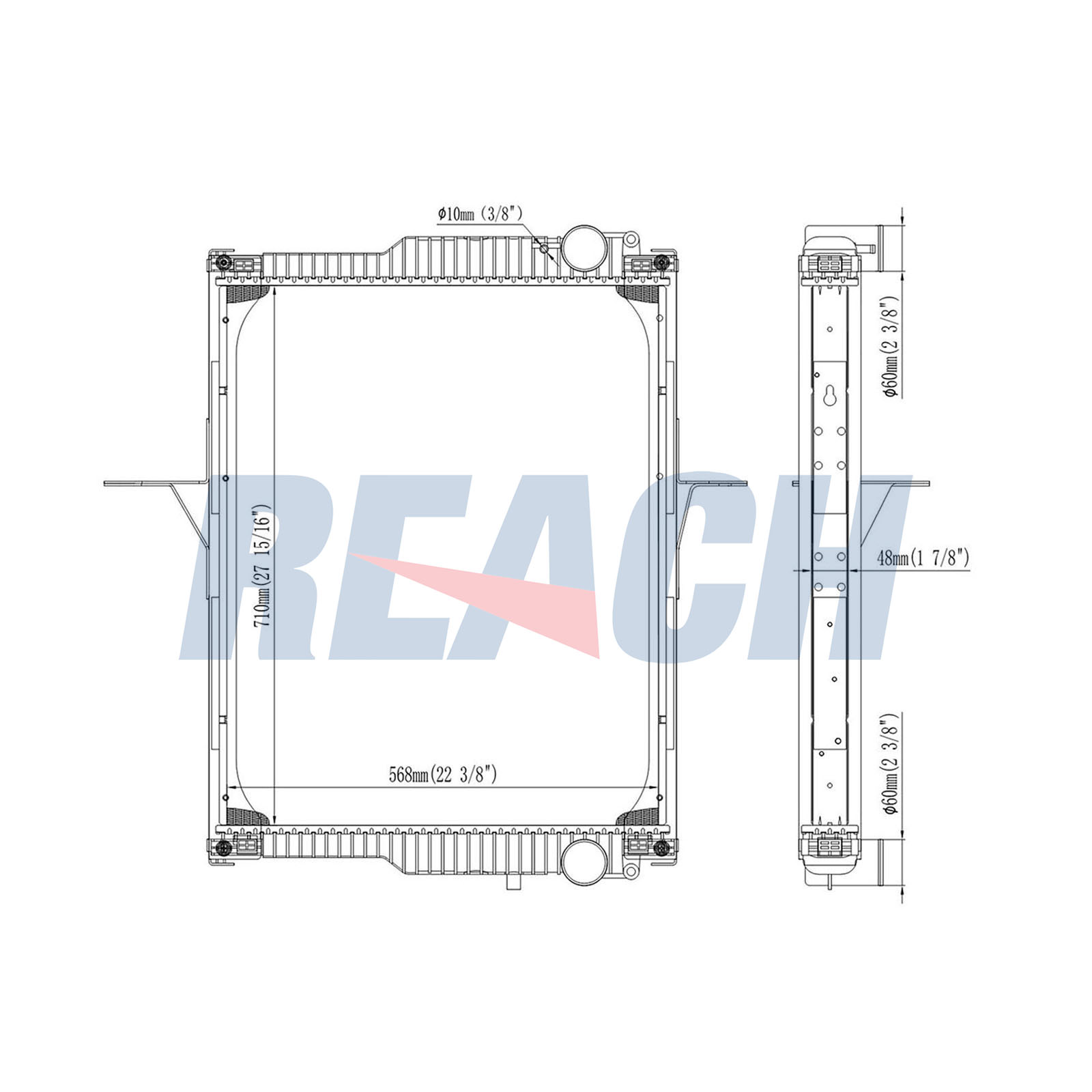 Radiator, racire motor 1.42.10698.148F REACH