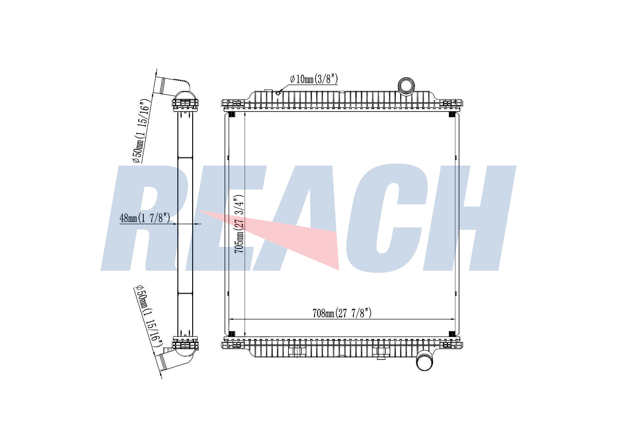 Radiator, racire motor 1.42.10729.148 REACH