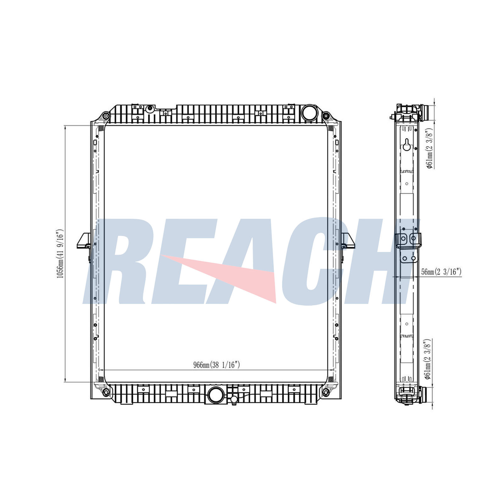 Radiator, racire motor 1.42.10775.156F REACH