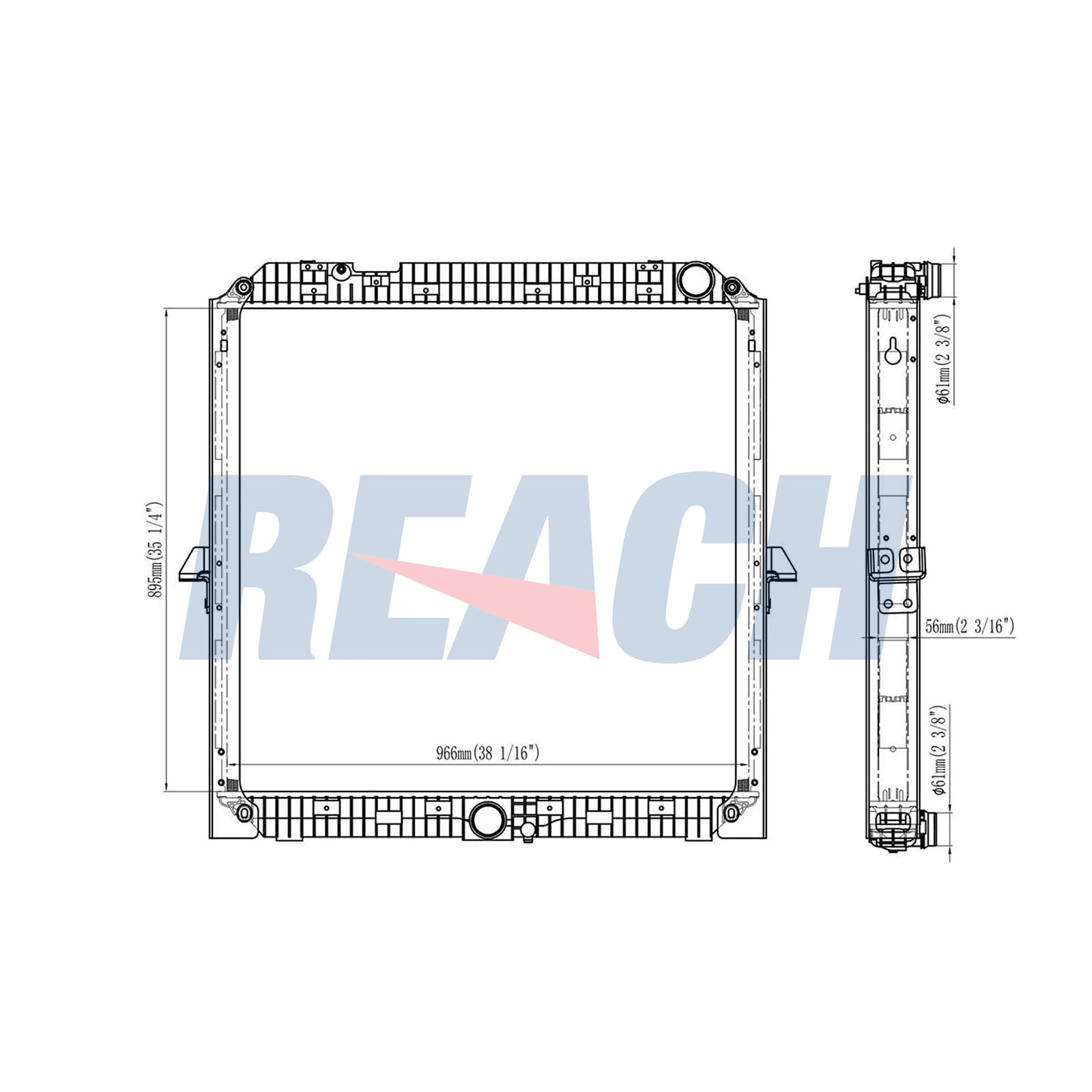 Radiator, racire motor 1.42.10799.156F REACH