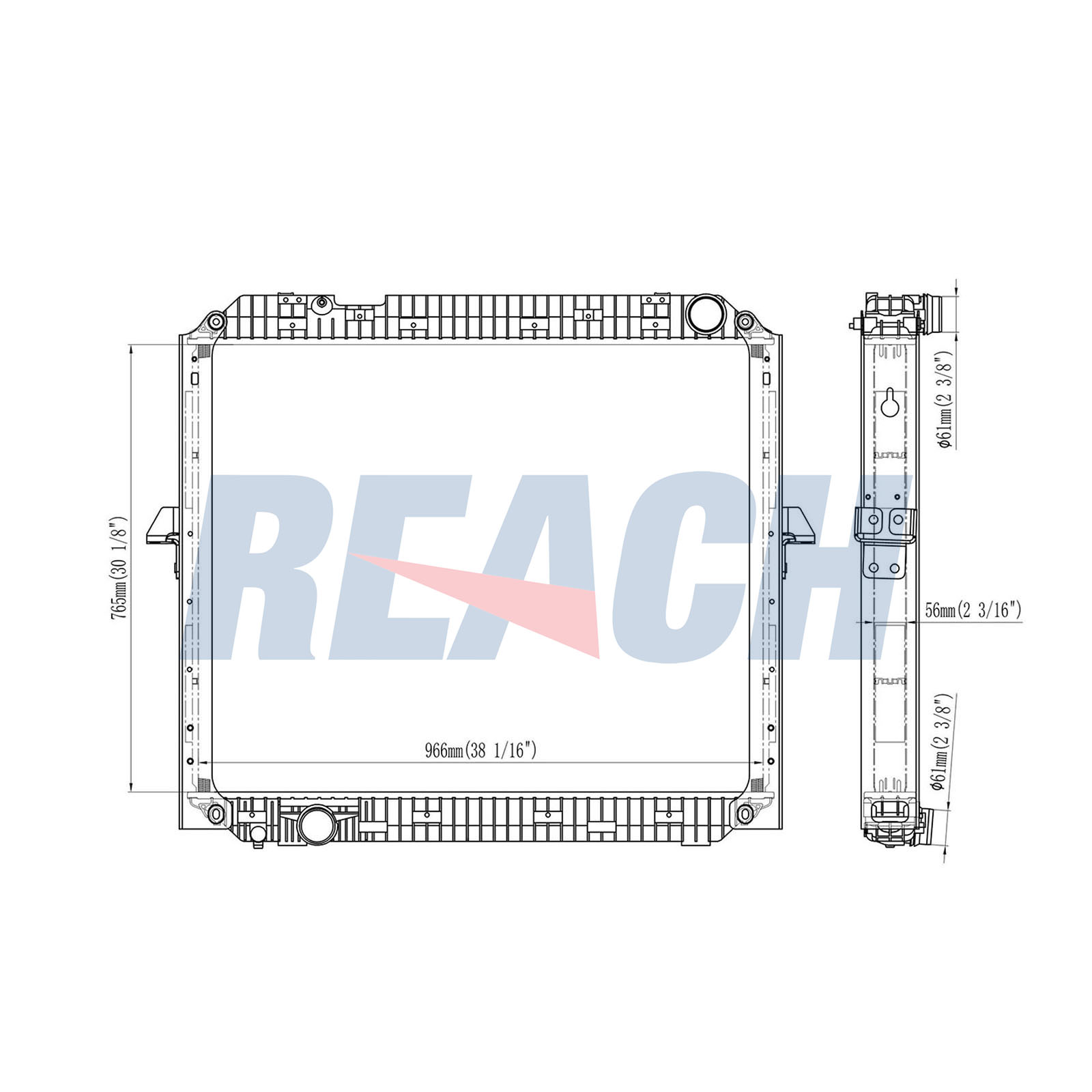 Radiator, racire motor 1.42.10877.156F REACH