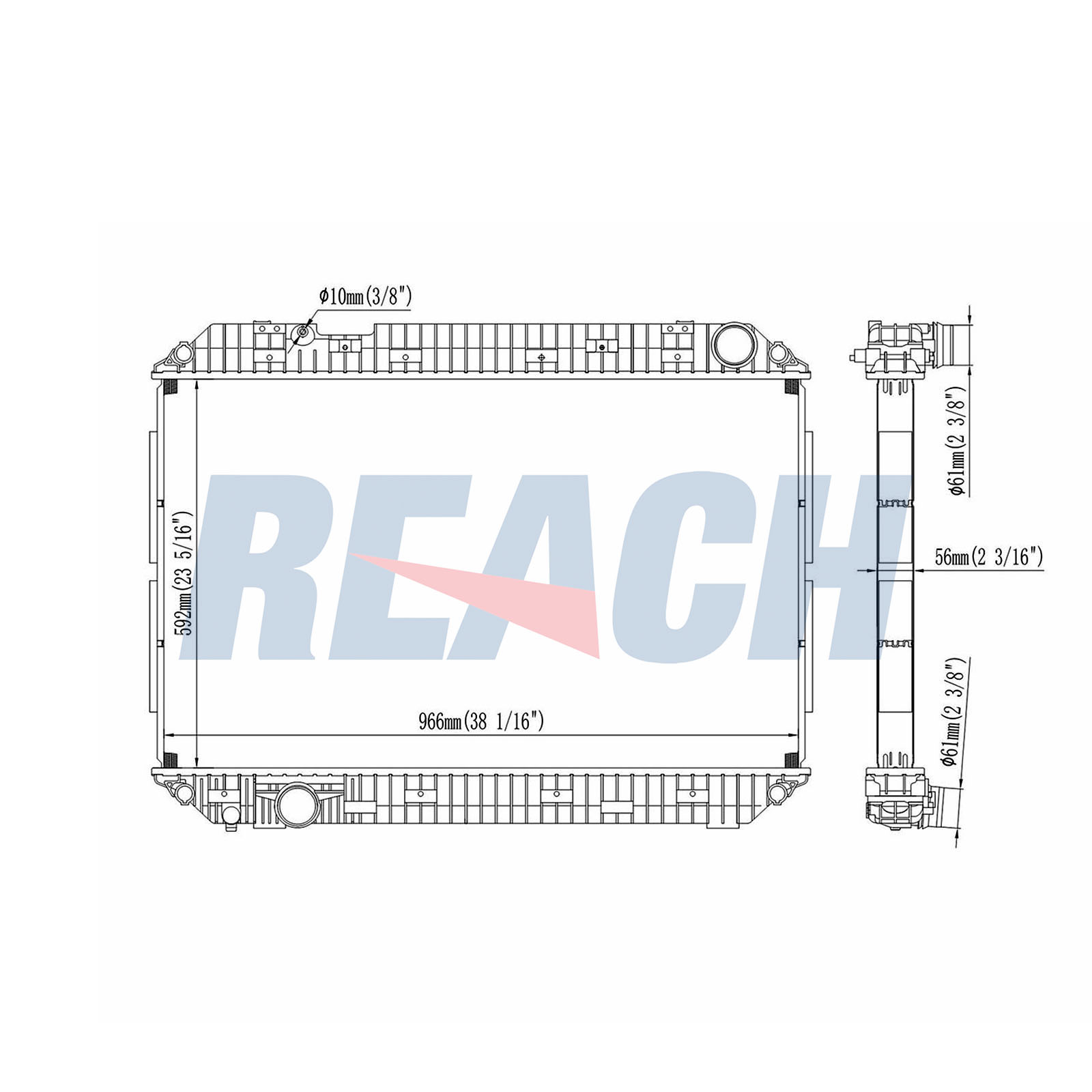 Radiator, racire motor 1.42.10878.156 REACH
