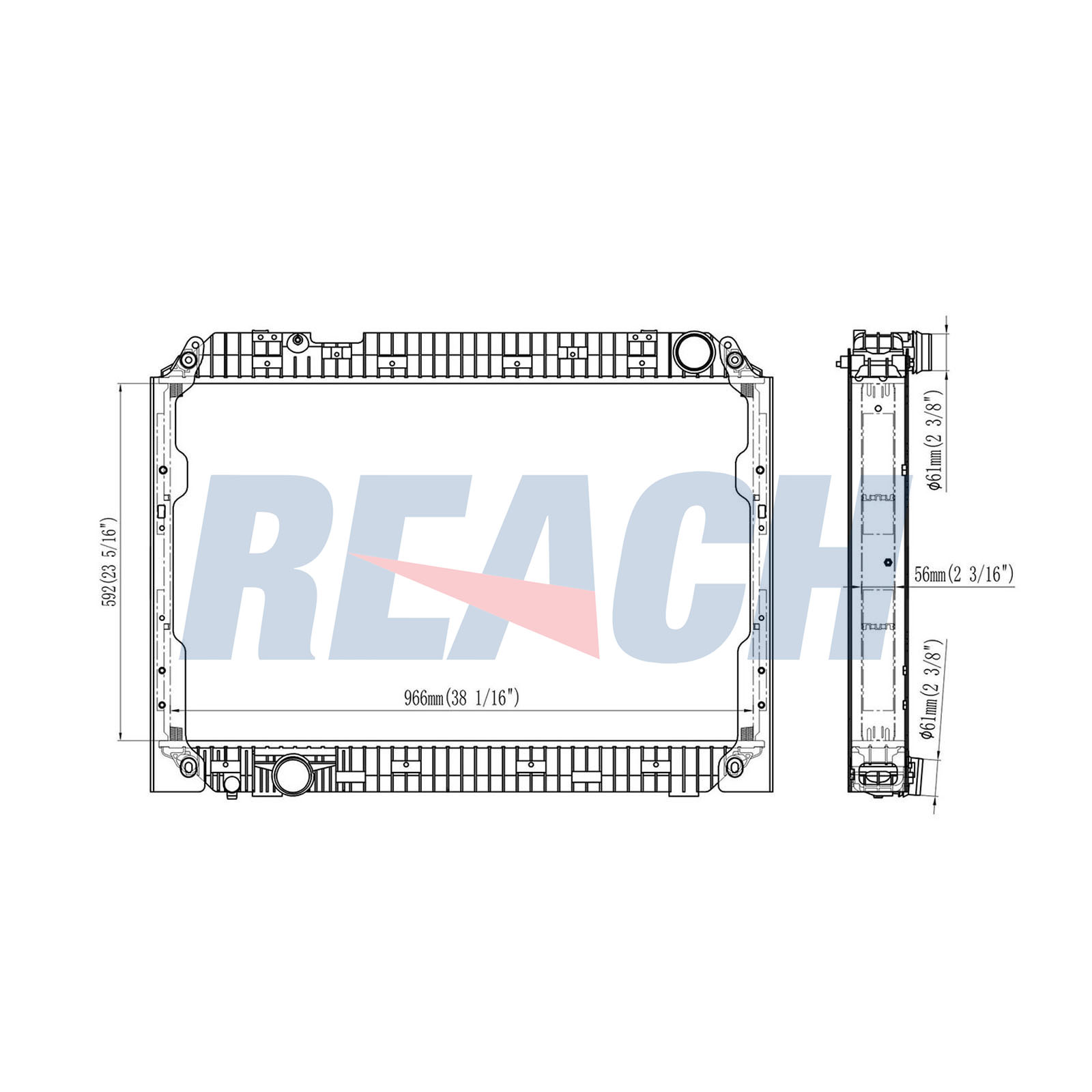 Radiator, racire motor 1.42.10878.156F REACH