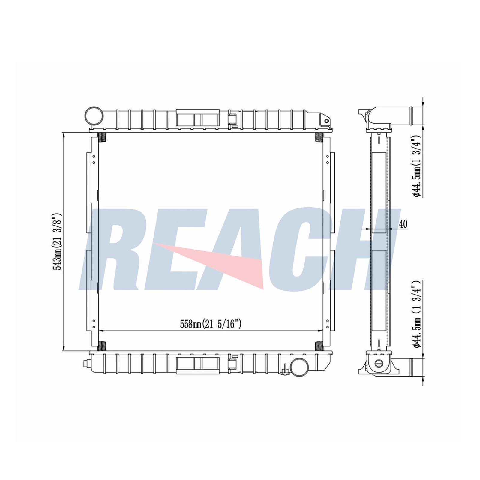 Radiator, racire motor 1.42.10880.142 REACH