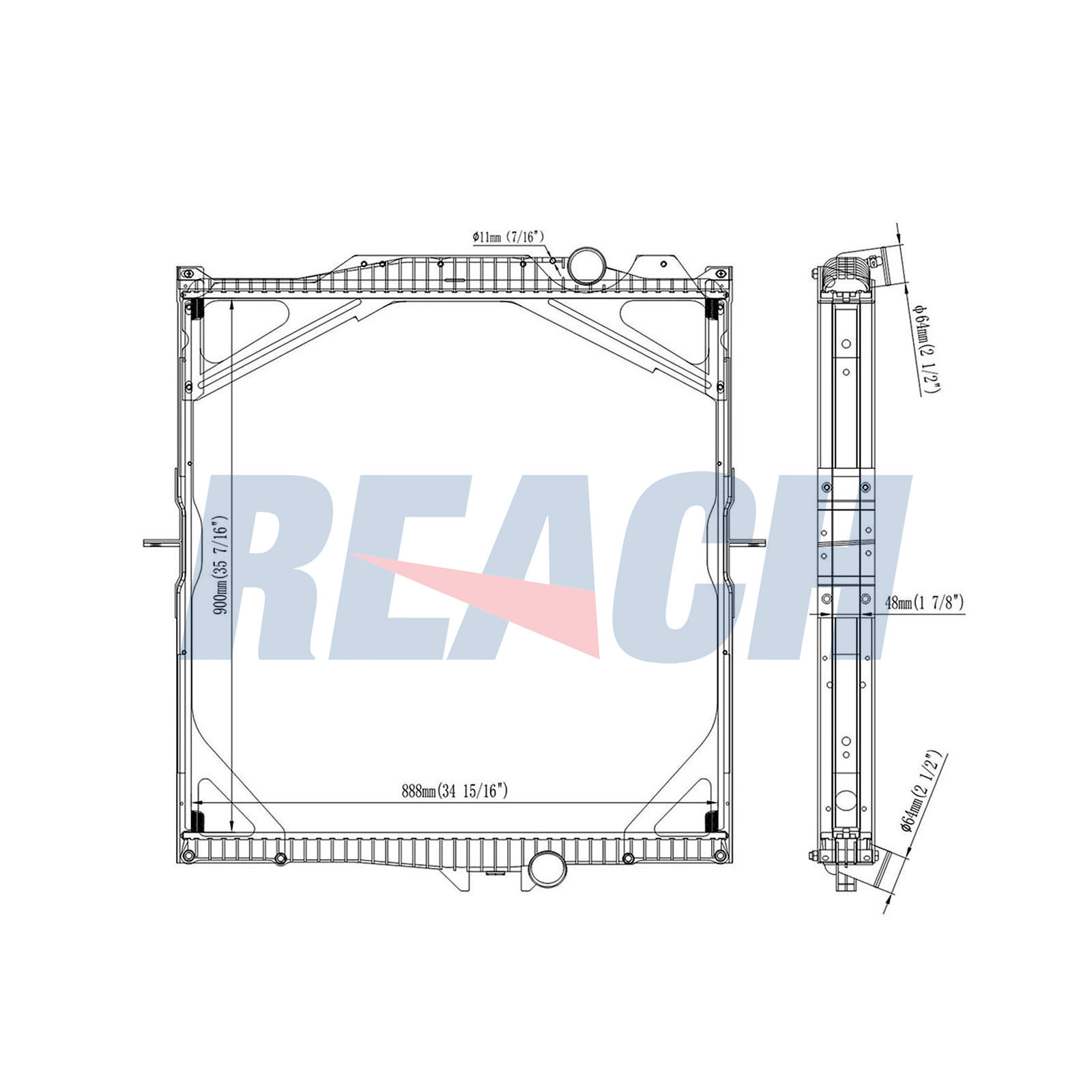 Radiator, racire motor 1.42.10884.148F REACH