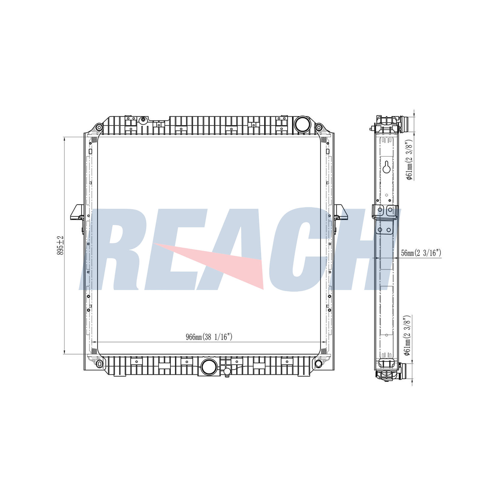 Radiator, racire motor 1.42.10885.156F REACH