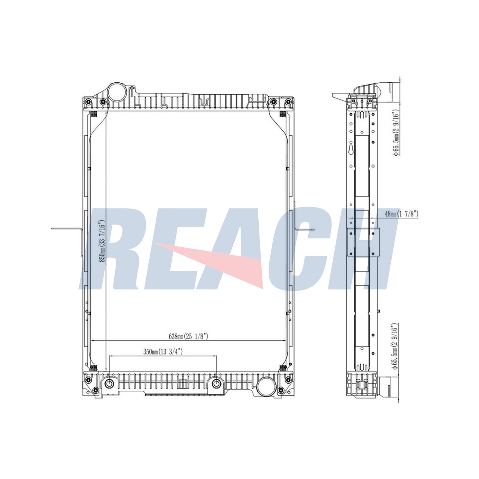 Radiator, racire motor 1.42.10947.148F REACH