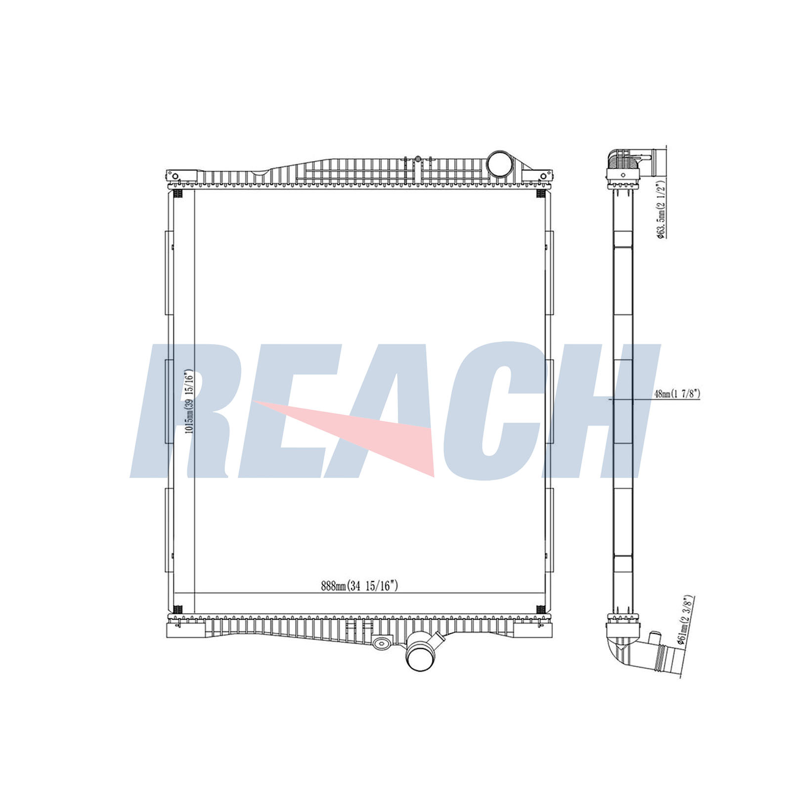 Radiator, racire motor 1.42.10963.148 REACH