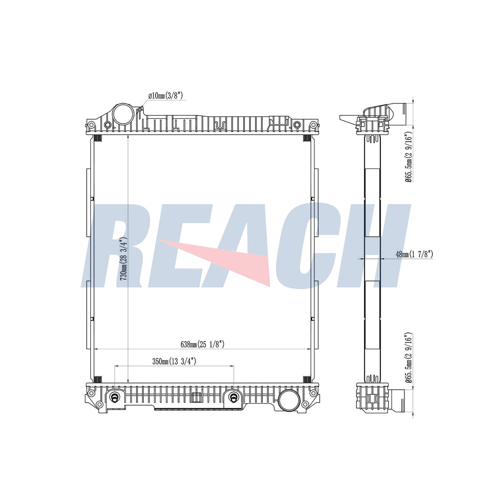 Radiator, racire motor 1.42.10965.148 REACH