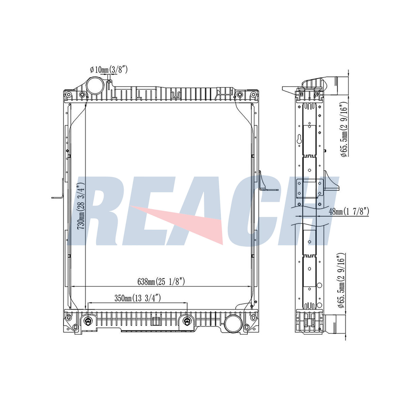 Radiator, racire motor 1.42.10965.148F REACH