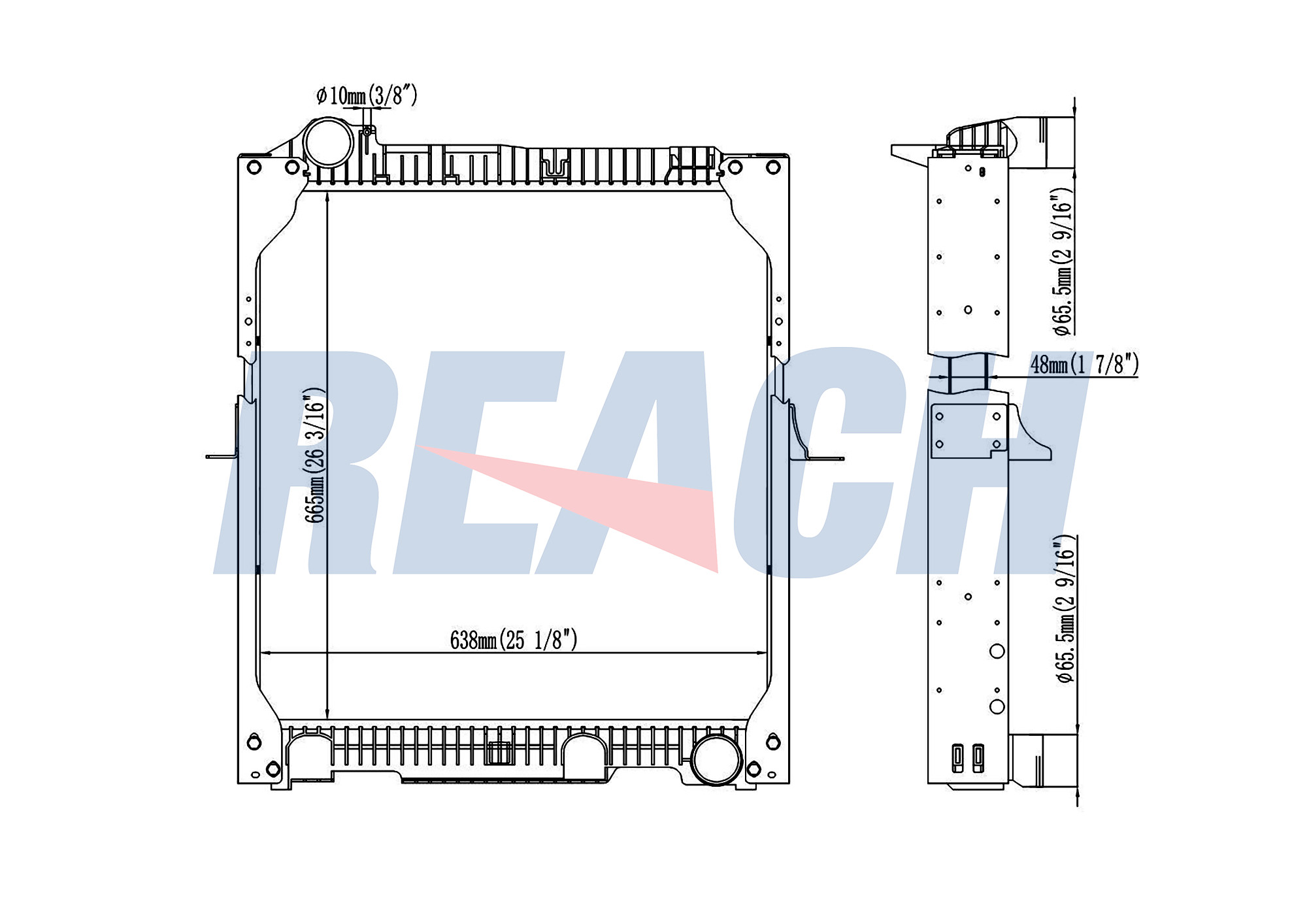 Radiator, racire motor 1.42.10967.148F REACH