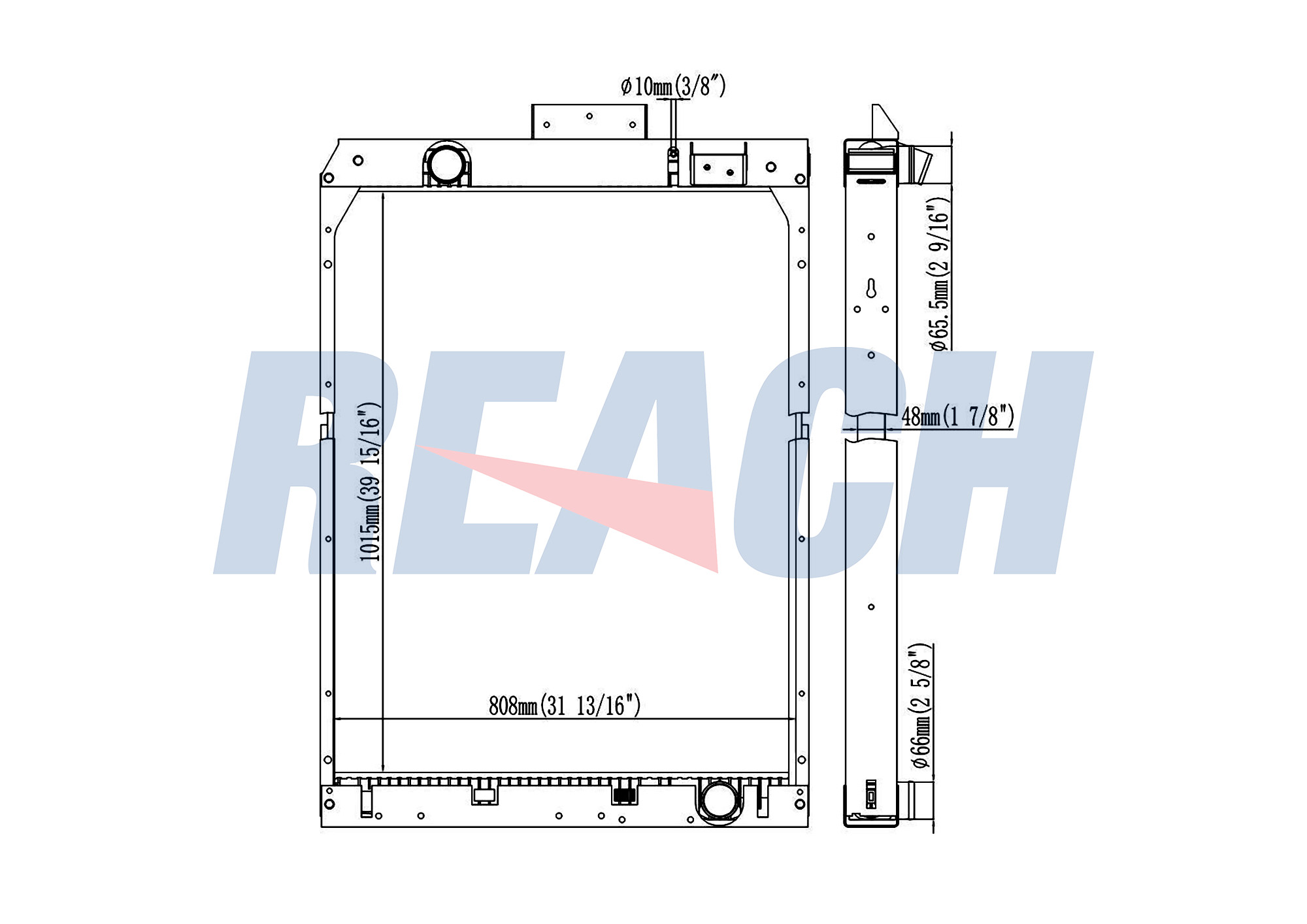 Radiator, racire motor 1.42.10968.148F REACH