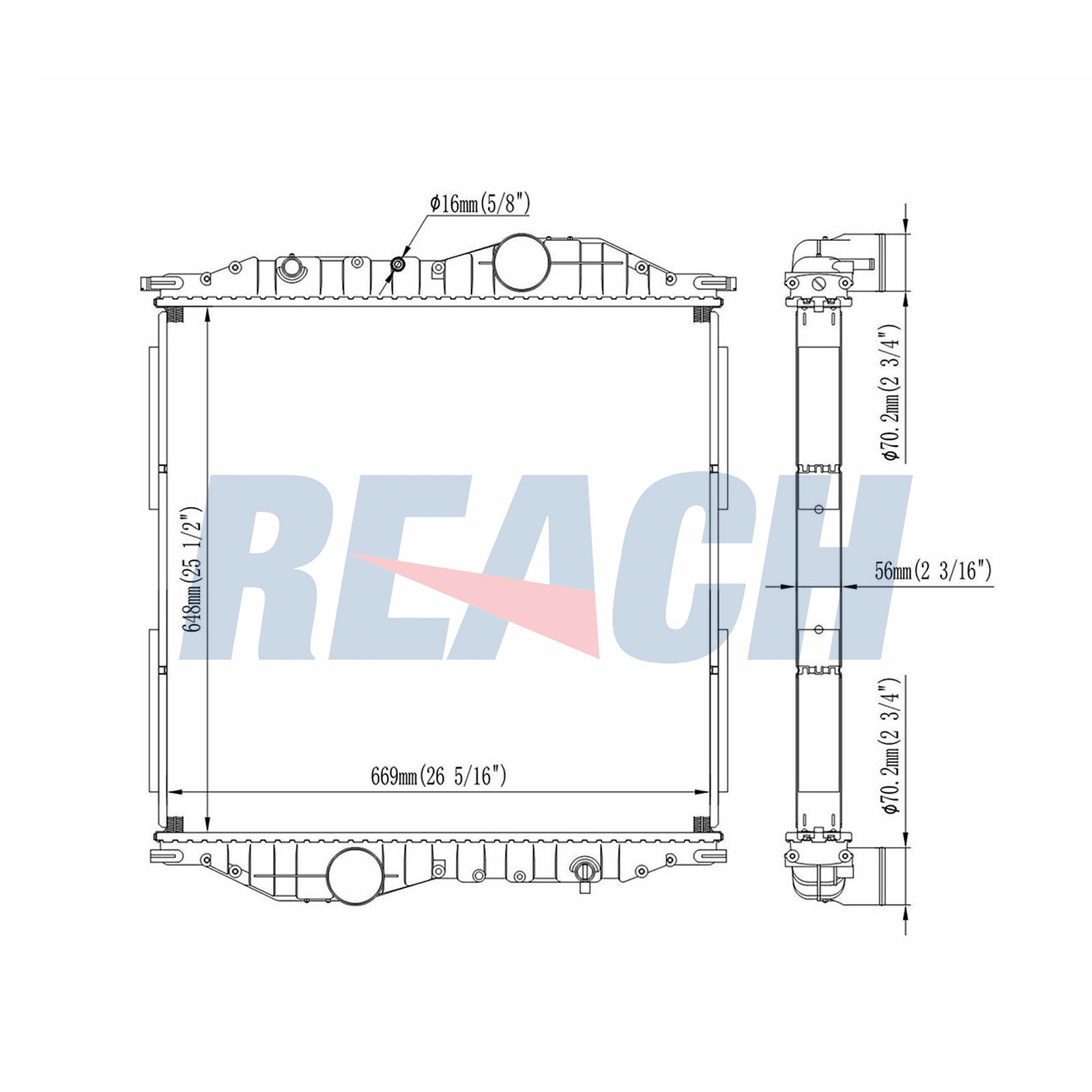 Radiator, racire motor 1.42.10969.156 REACH
