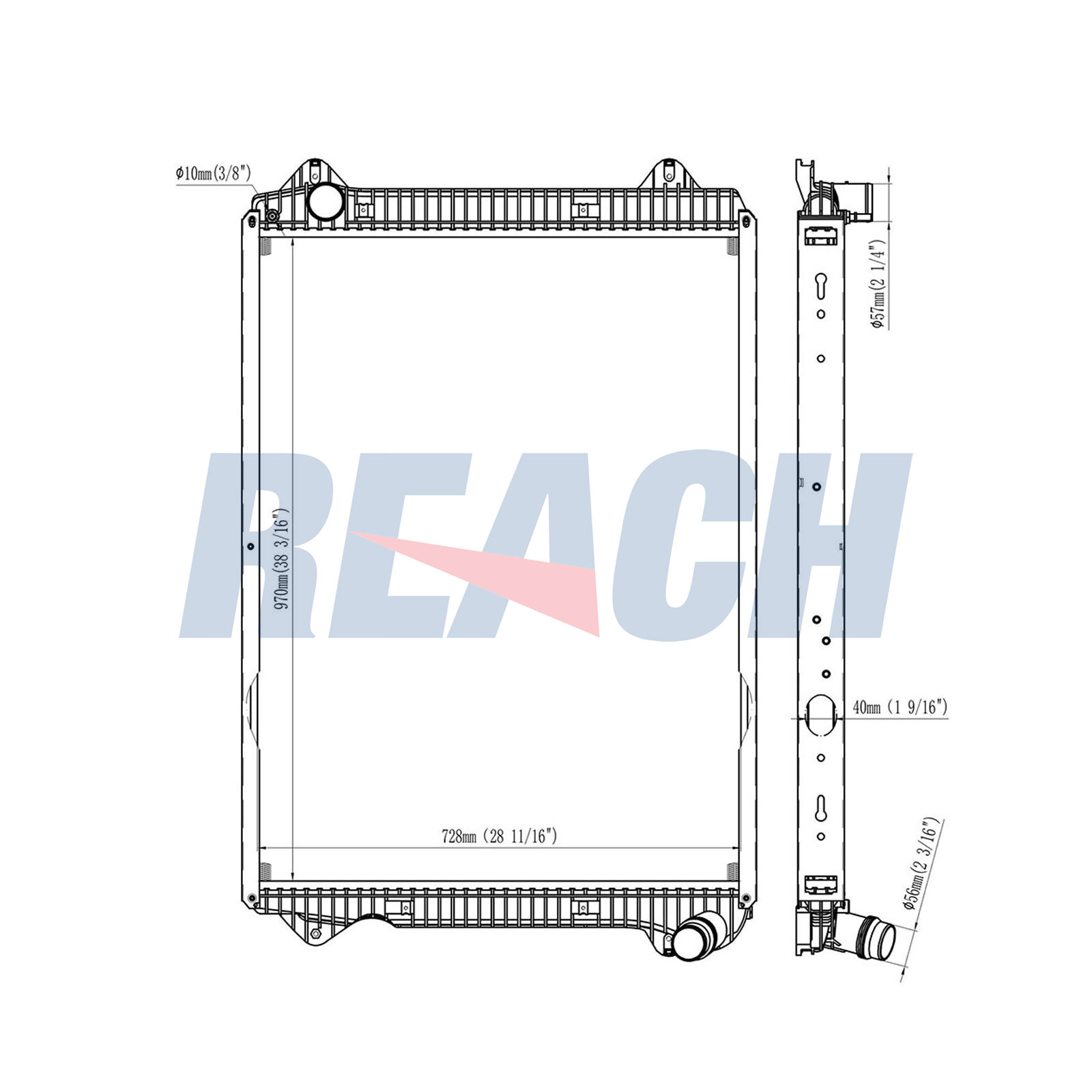 Radiator, racire motor 1.42.10984.142F REACH