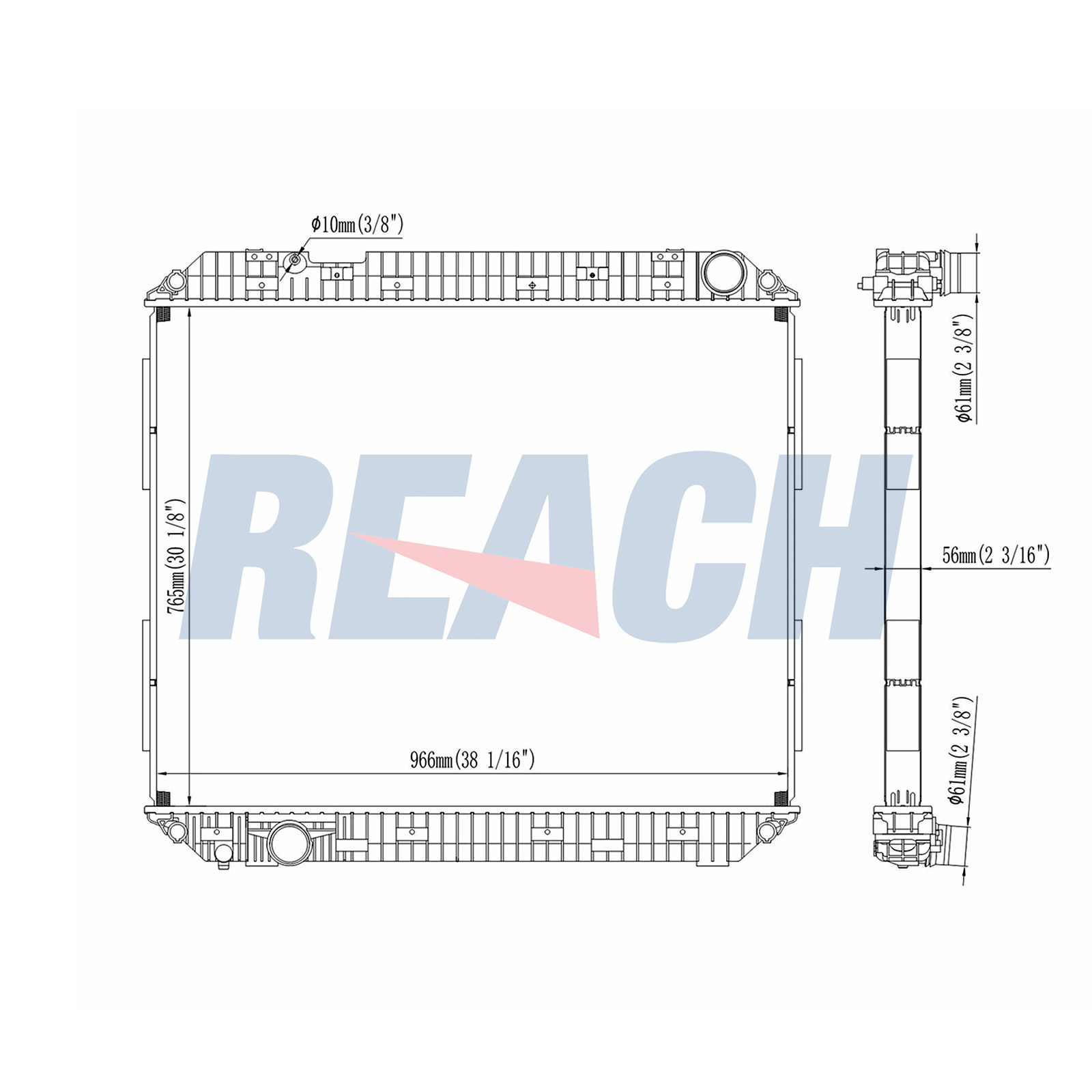 Radiator, racire motor 1.42.11022.156 REACH