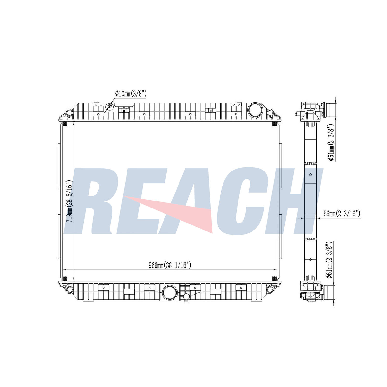 Radiator, racire motor 1.42.11023.156 REACH