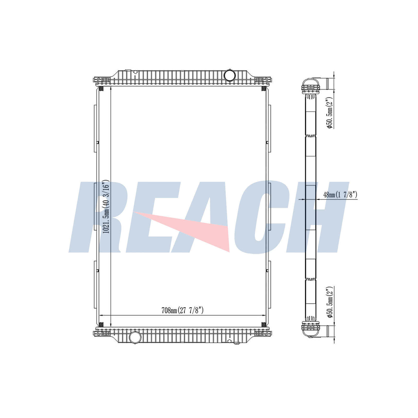 Radiator, racire motor 1.42.11025.148 REACH