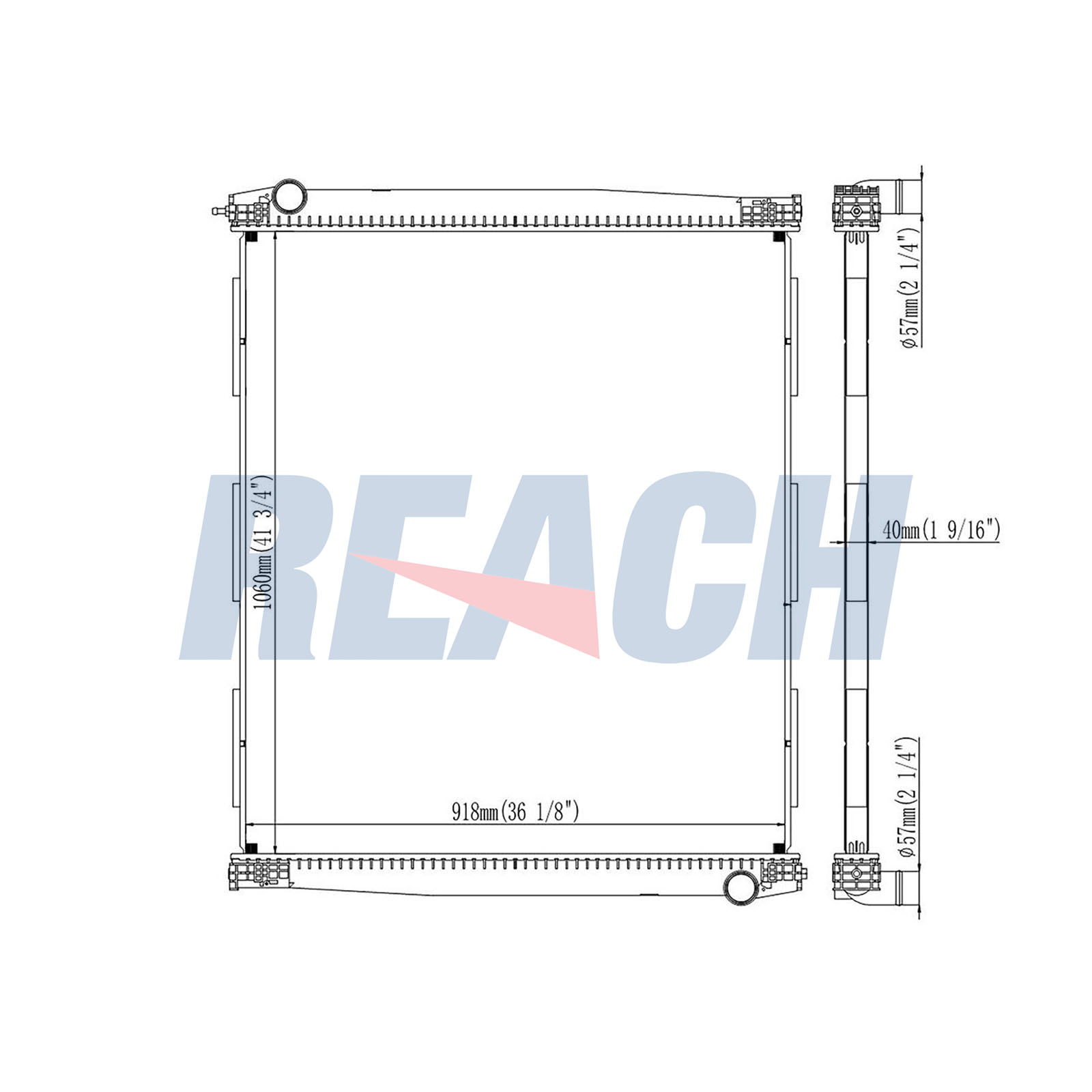 Radiator, racire motor 1.42.11026.142 REACH