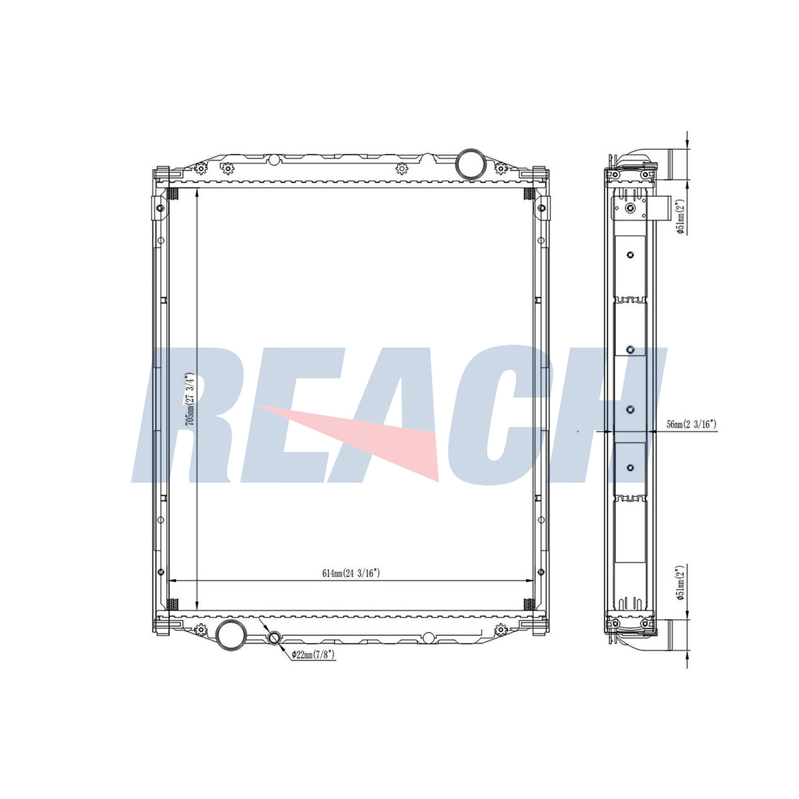 Radiator, racire motor 1.42.11027.156F REACH