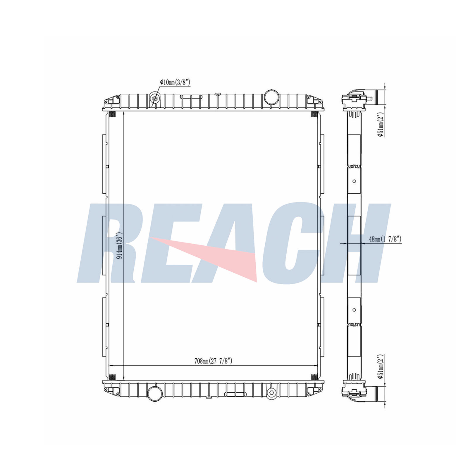 Radiator, racire motor 1.42.11028.148 REACH