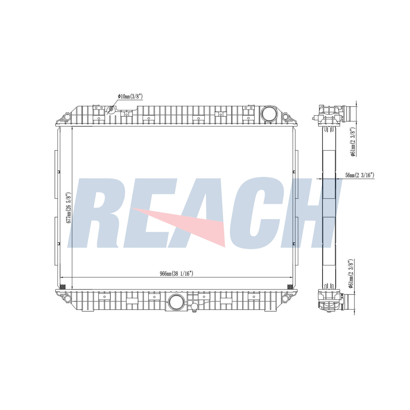 Radiator, racire motor 1.42.11031.156 REACH